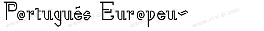 Português Europeu字体转换